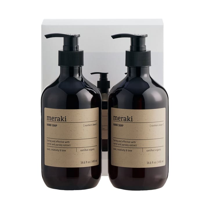Σετ δώρου Meraki σαπούνι χεριών 490 ml 2-τεμ., Βορεινή αυγή Meraki