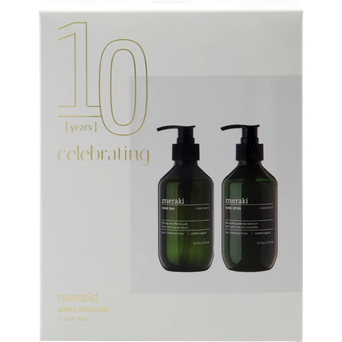 Meraki σετ δώρου, σαπούνι χεριών και λοσιόν, Cotton Haze Meraki