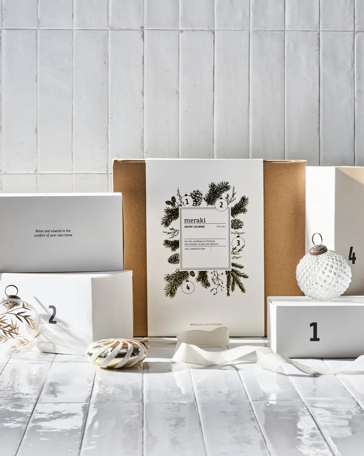 Σετ δώρου Meraki - ημερολόγιο Χριστουγέννων , Dark wood, Northern dawn Meraki