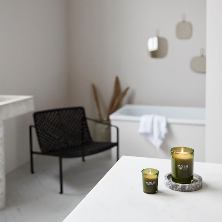Meraki scented candle green glass 35 timmar, σύκο-βερύκοκο Meraki
