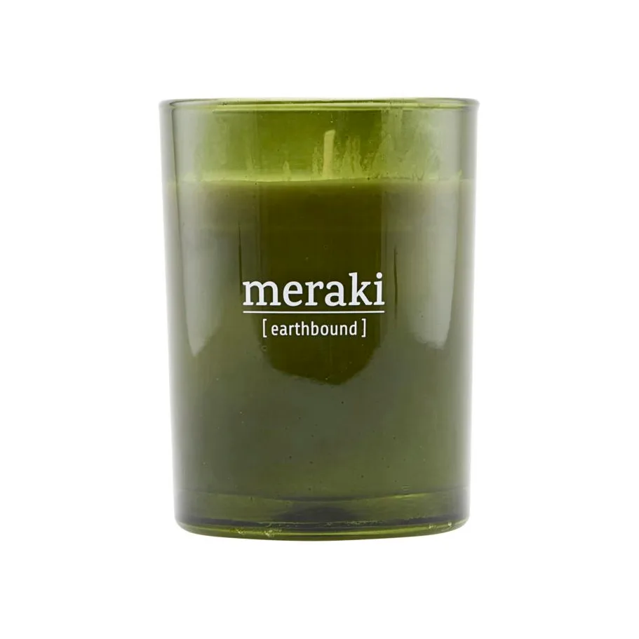 Meraki scented candle green glass 35 timmar, επίγειο Meraki