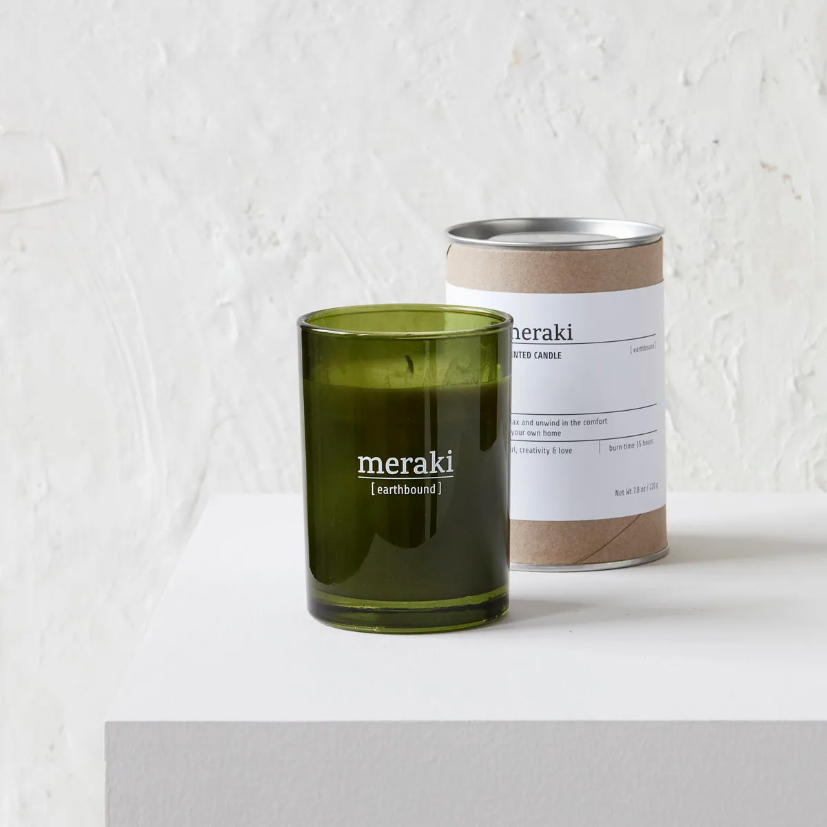Meraki scented candle green glass 35 timmar, επίγειο Meraki