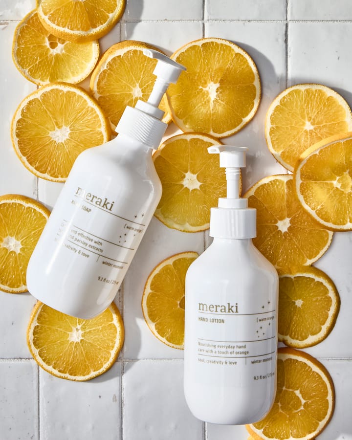 Σετ δώρου Meraki, σαπούνι και λοσιόν χεριών, Warm orange Meraki