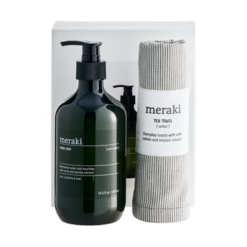 Σετ δώρου Meraki χωρίς άρωμα σαπούνι και πετσέτα κουζίνας - Καθημερινή καθαριότητα - Meraki