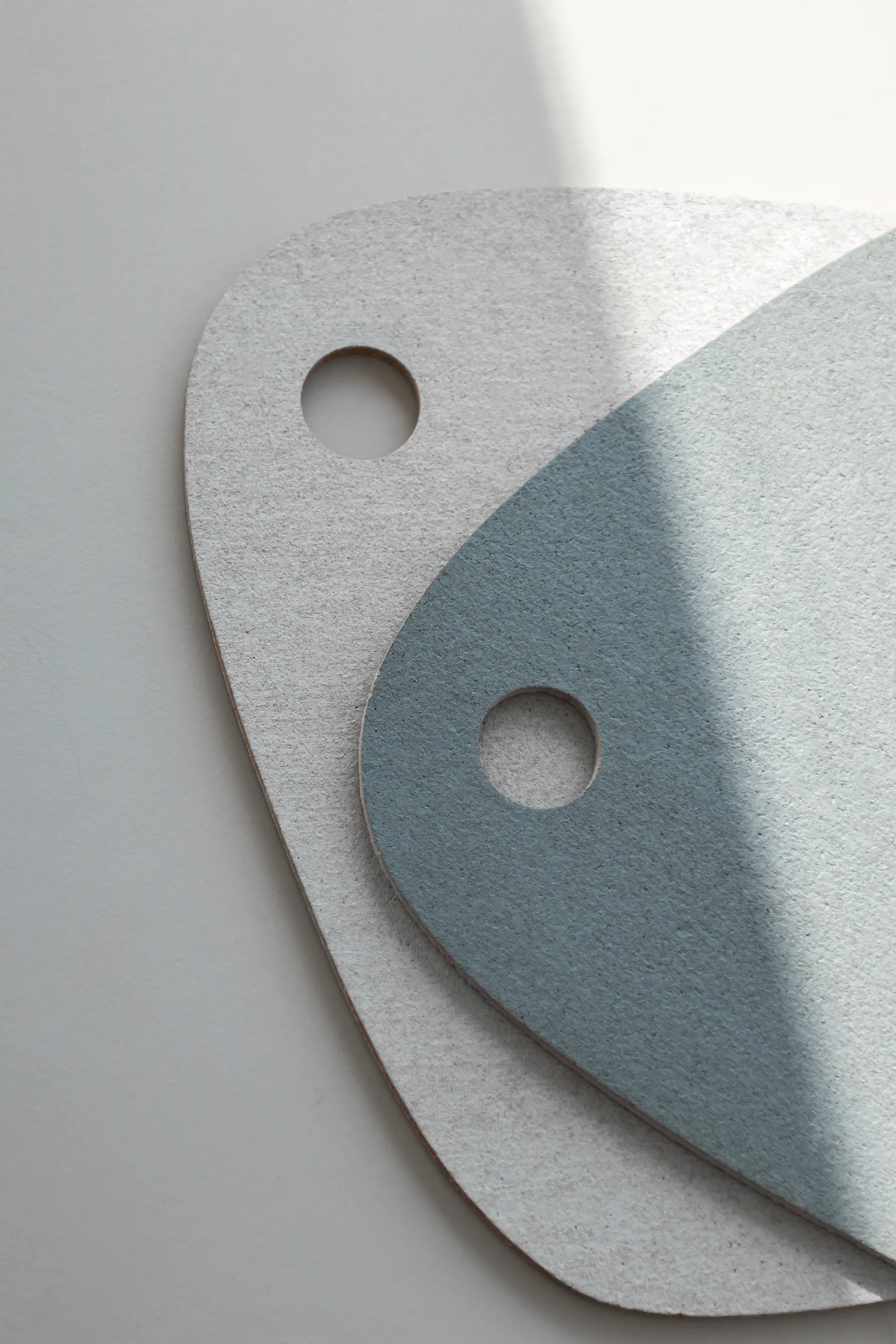 Διπλό αναστρέψιμο σουπλά, Μπλε του σχιστόλιθου-ανοιχτό γκρι Mette Ditmer