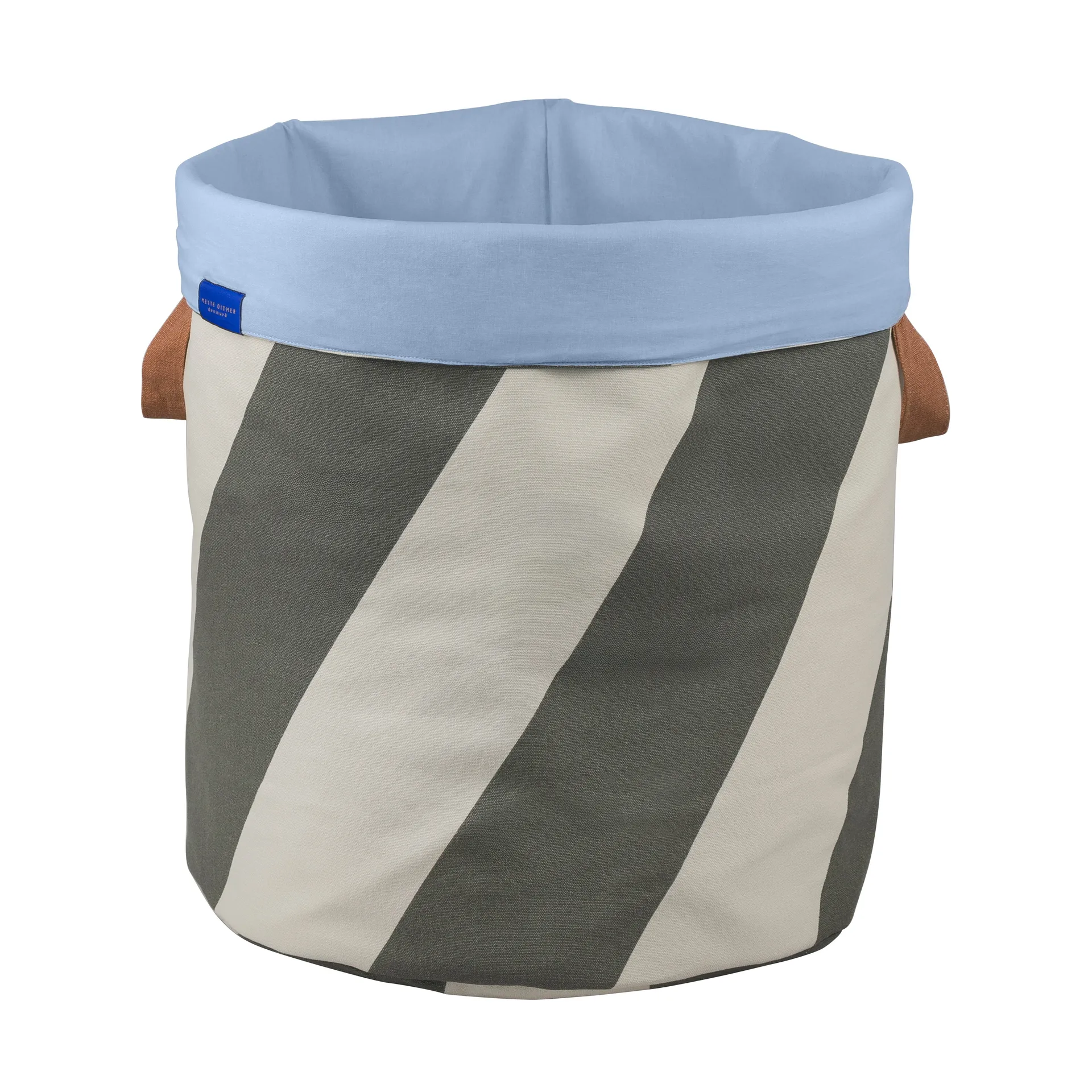 Διαγώνιο καλάθι για ρούχα Ø40x50 cm, Σκούρο ελιά-άμμος Mette Ditmer