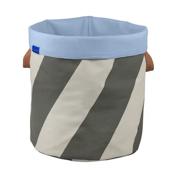 Διαγώνιο καλάθι για ρούχα Ø40x50 cm - Σκούρο ελιά-άμμος - Mette Ditmer