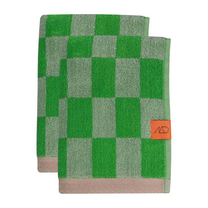Ρετρό πετσέτα επισκεπτών 40x55 cm 2 τεμάχια - Classic green - Mette Ditmer