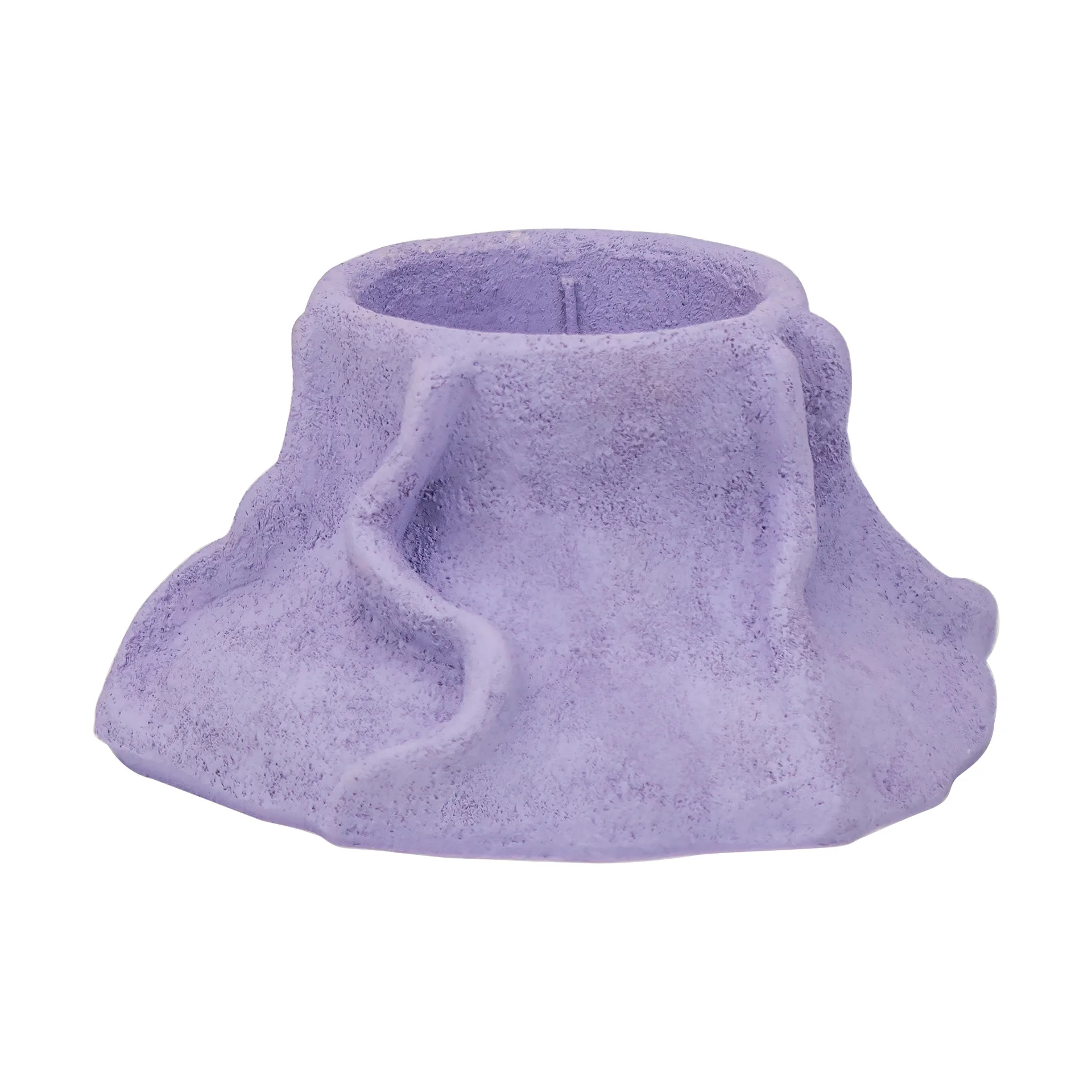 Κηροπήγιο Art Piece lava Ø12.5 cm, Ανοιχτό μοβ Mette Ditmer