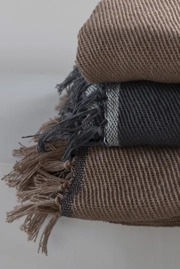 Bohemia κουβέρτα 125x180 cm - Anthracite - Mette Ditmer