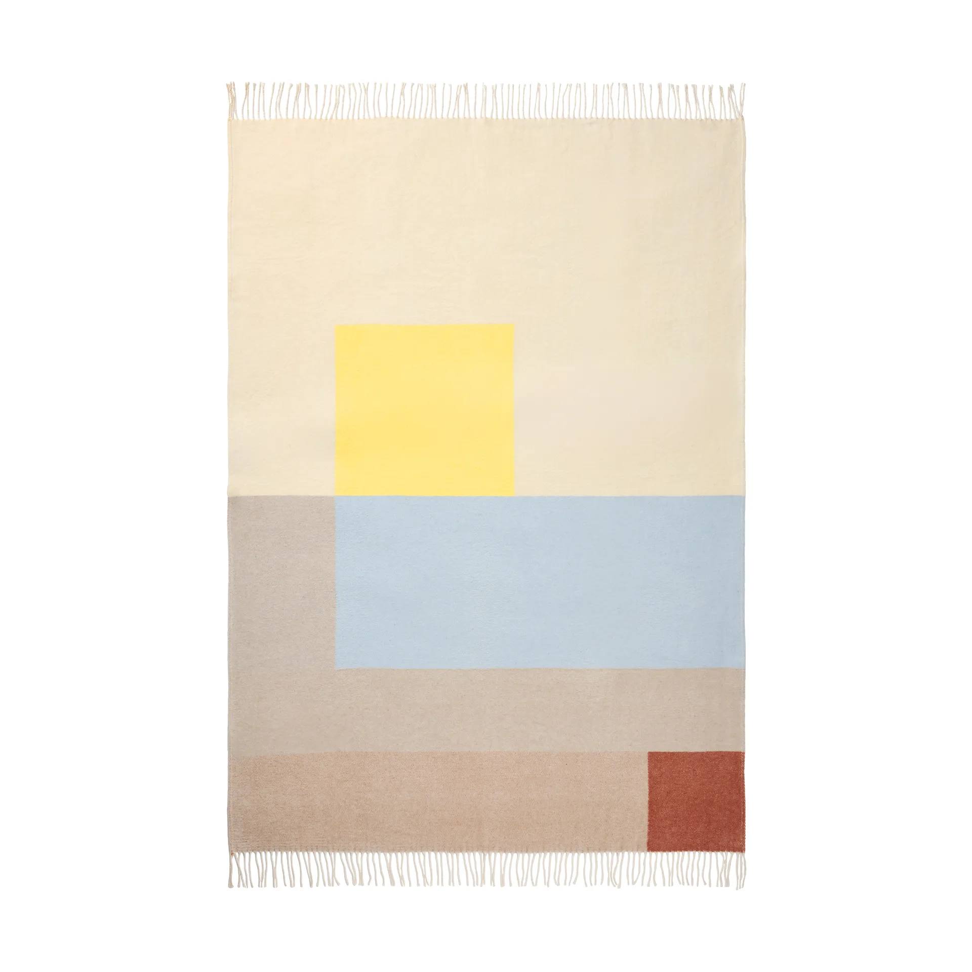 Brick πλεκτό ριχτάρι 125x190 cm, Light yellow Mette Ditmer