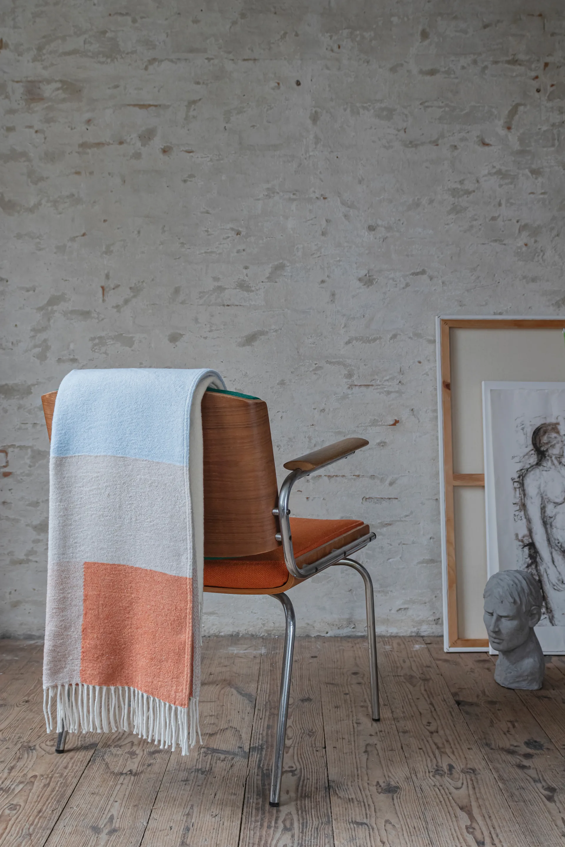 Brick πλεκτό ριχτάρι 125x190 cm, Light yellow Mette Ditmer