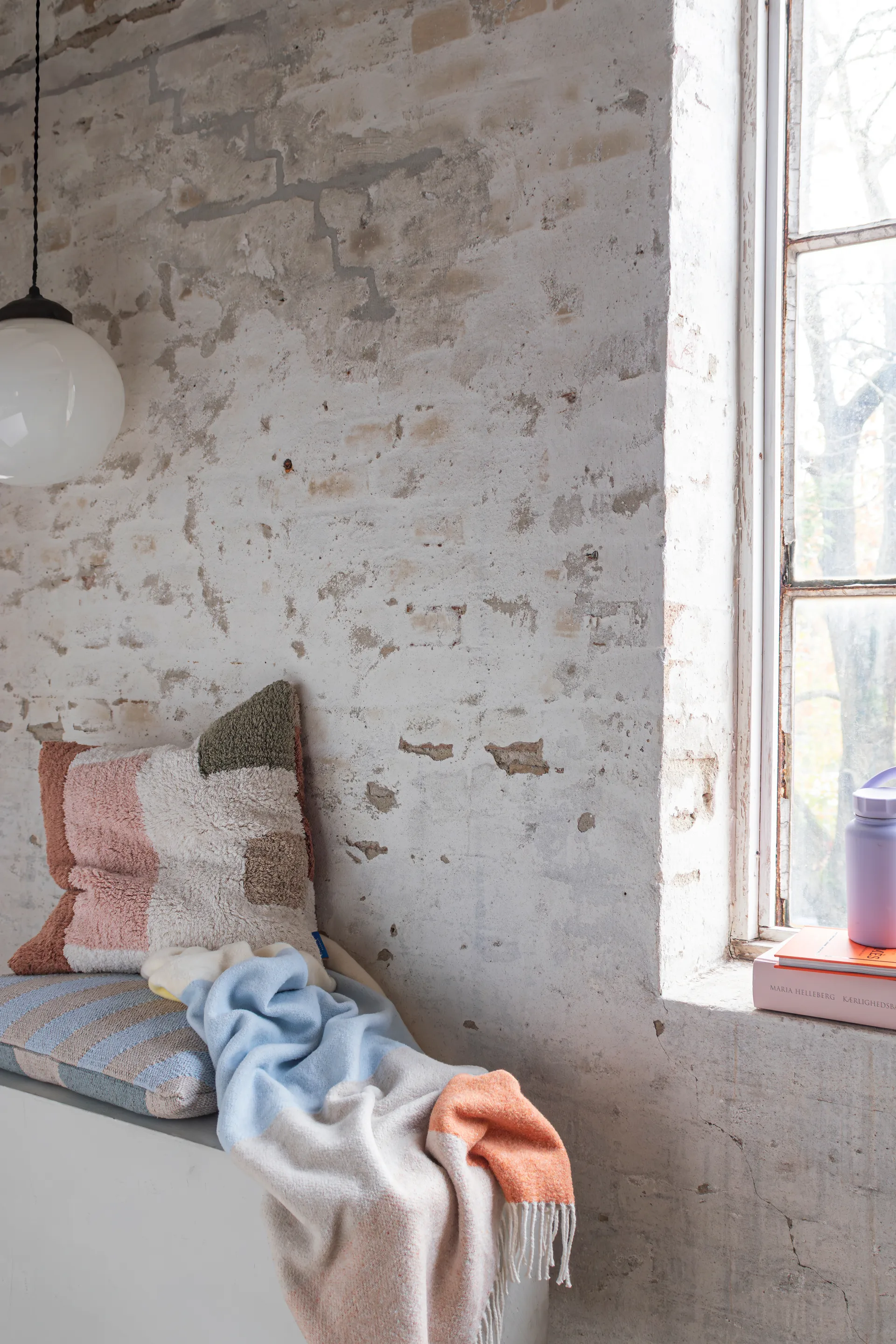 Brick πλεκτό ριχτάρι 125x190 cm, Light yellow Mette Ditmer