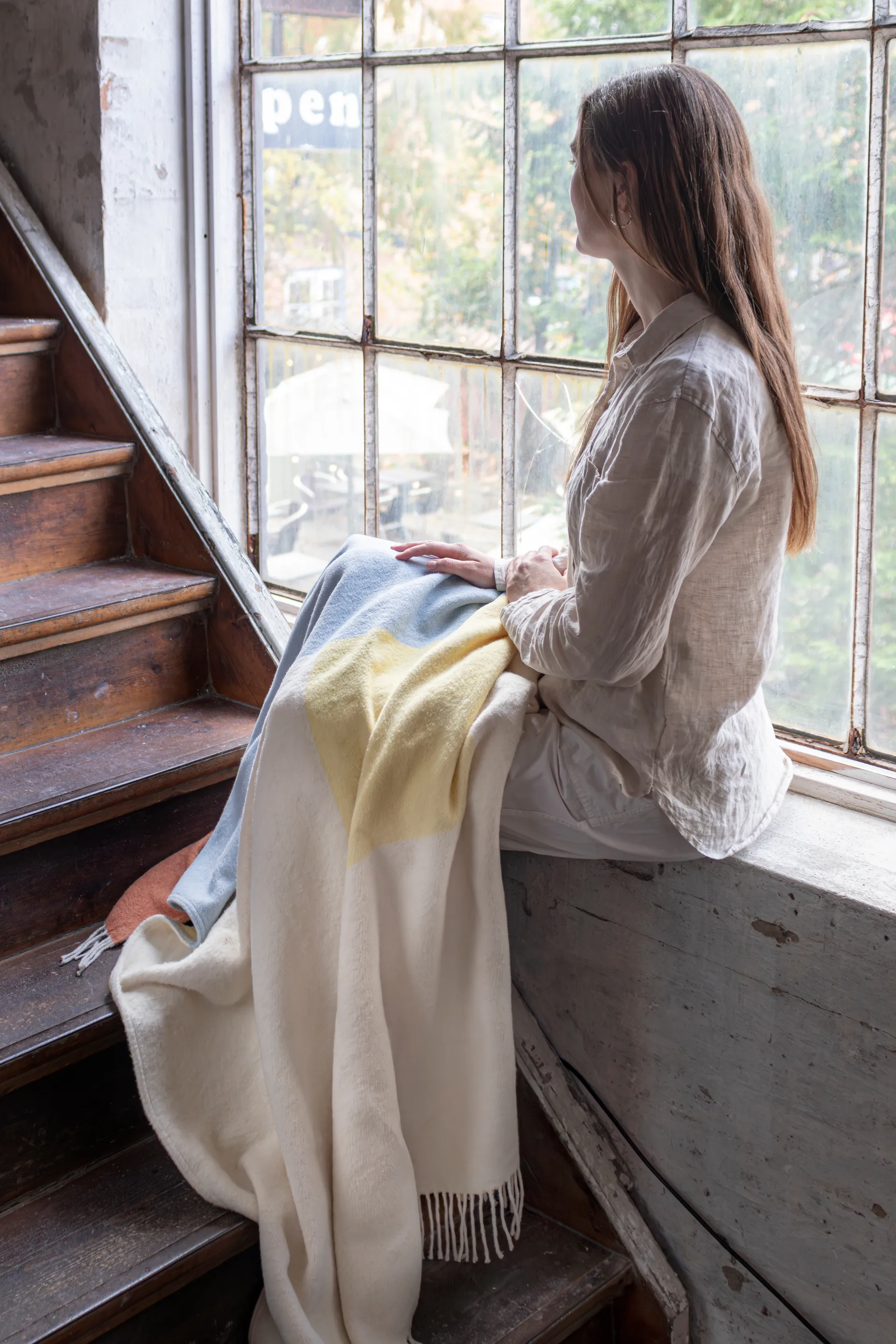 Brick πλεκτό ριχτάρι 125x190 cm, Light yellow Mette Ditmer