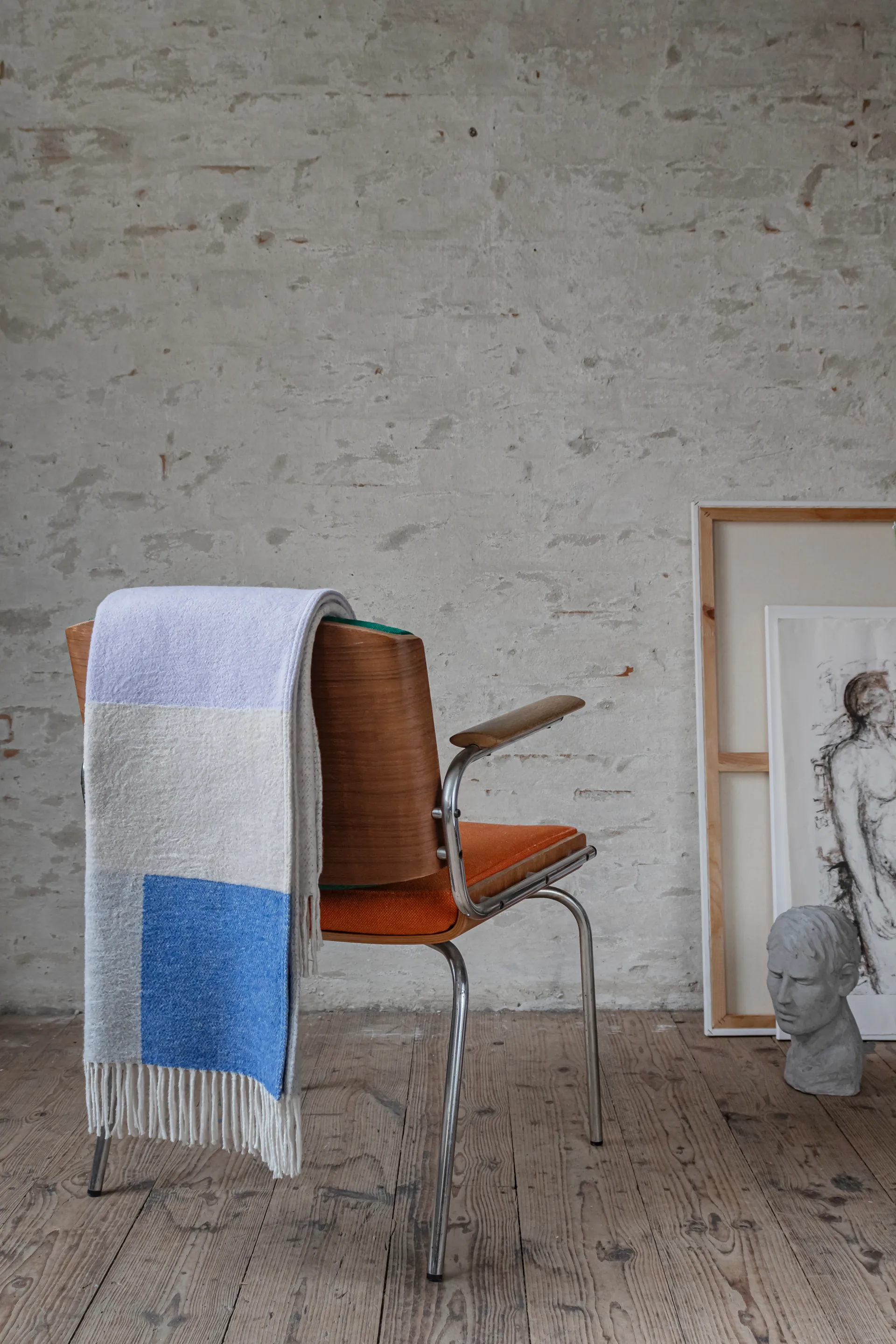 Brick πλεκτό ριχτάρι 125x190 cm, Μοβ Mette Ditmer