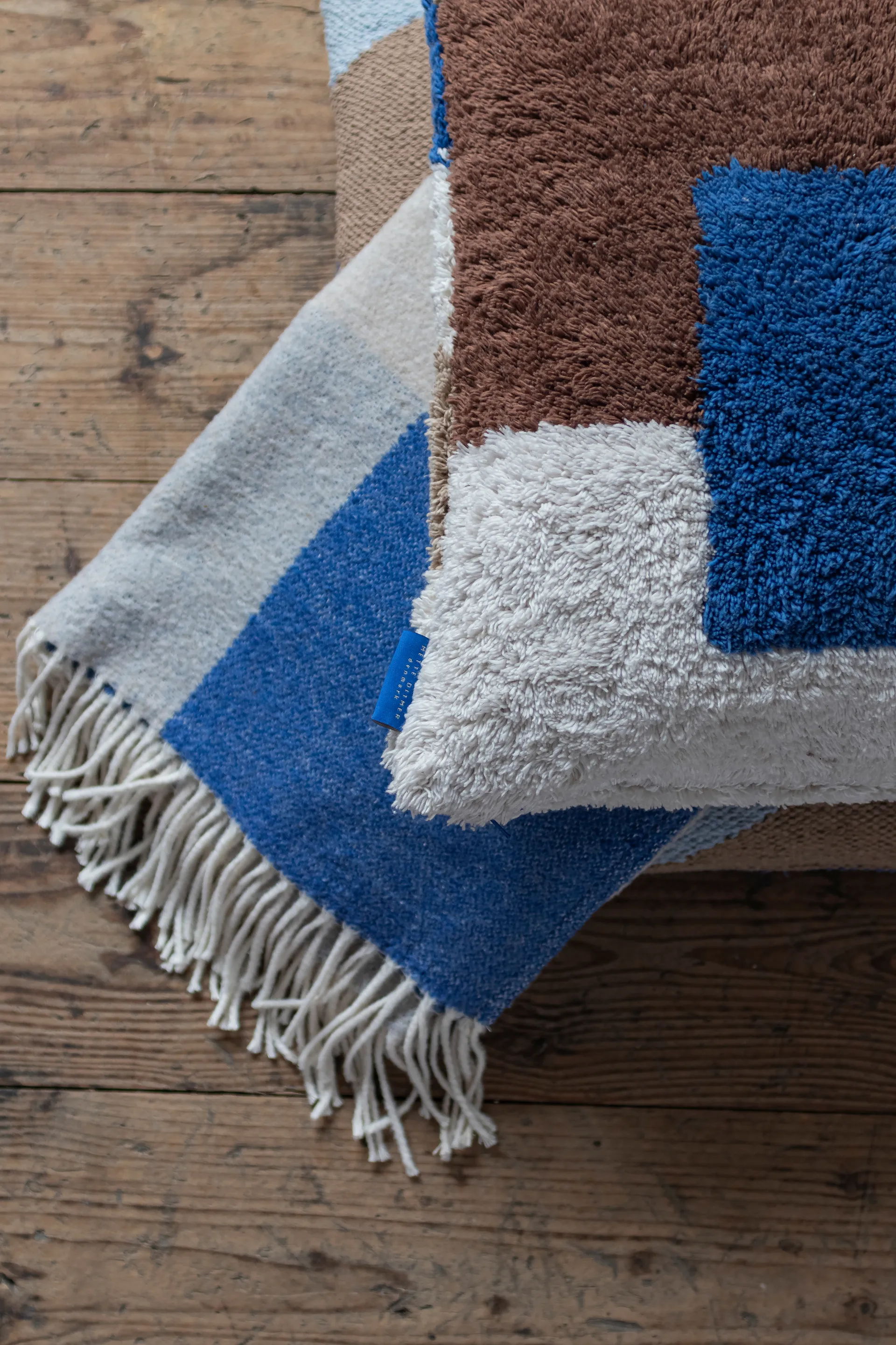 Brick πλεκτό ριχτάρι 125x190 cm, Μοβ Mette Ditmer