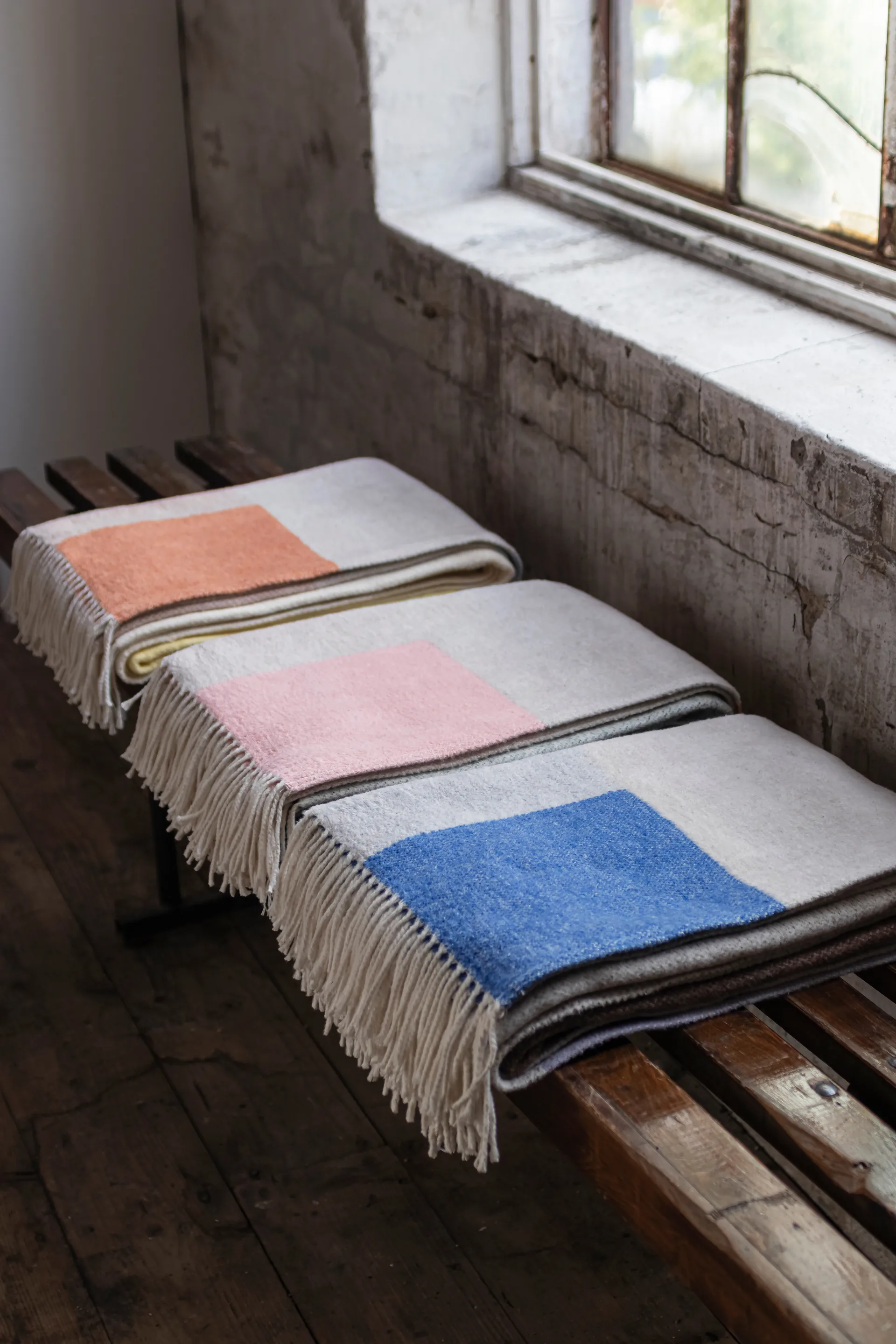 Brick πλεκτό ριχτάρι 125x190 cm, Μοβ Mette Ditmer