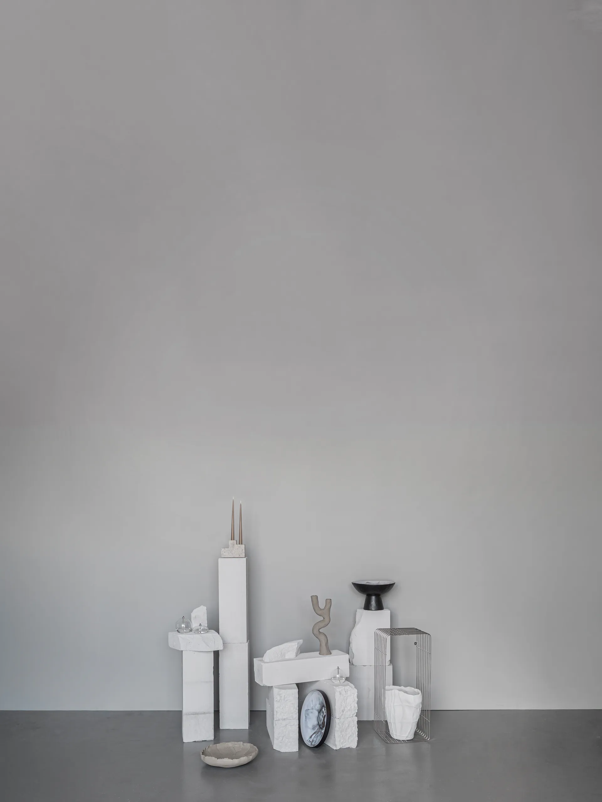 By Hand βάζο με βάση Ø31,5x20 cm, Εκρού Mette Ditmer