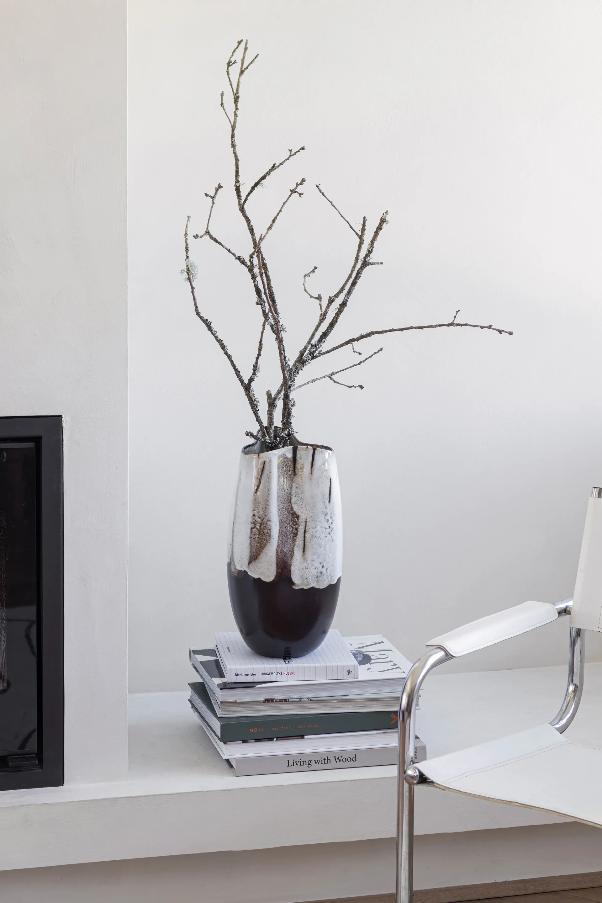 By Hand βάζο large 38,5 cm, Εκρού Mette Ditmer