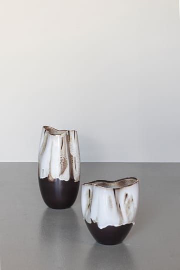 By Hand βάζο large 38,5 cm - Εκρού - Mette Ditmer