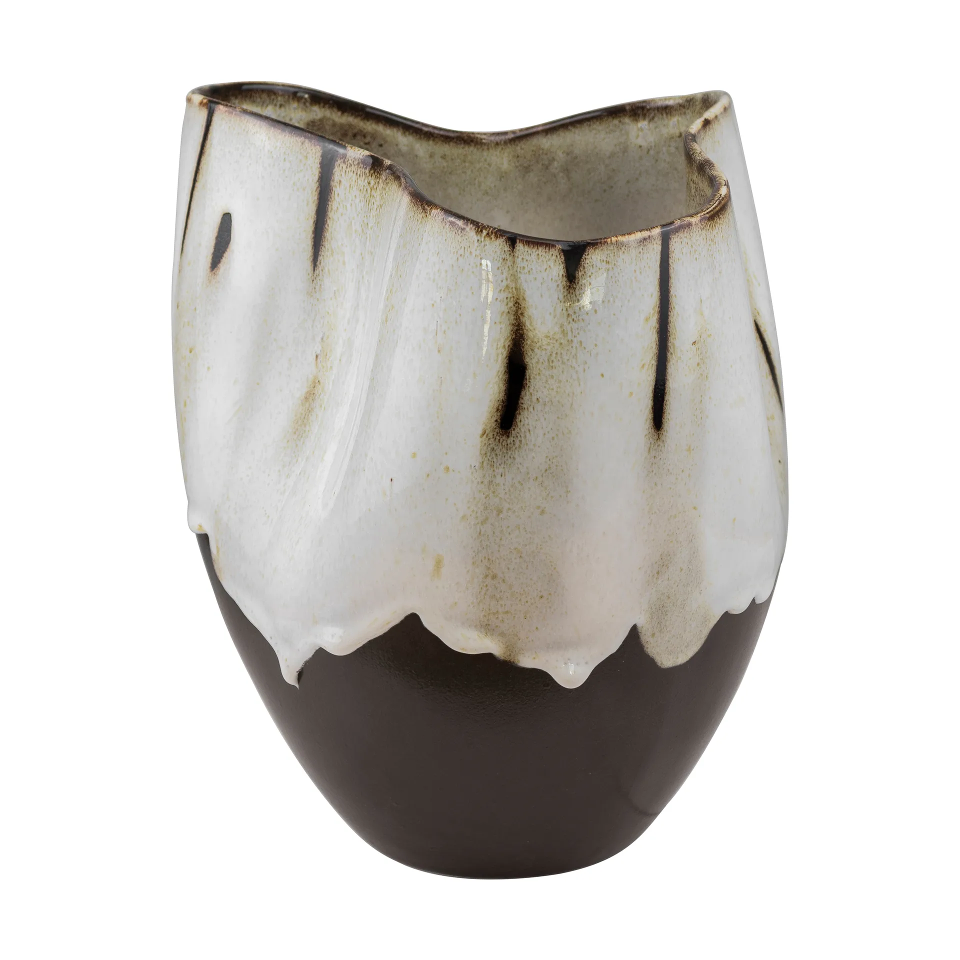 By Hand βάζο small 24,5 cm, Εκρού Mette Ditmer