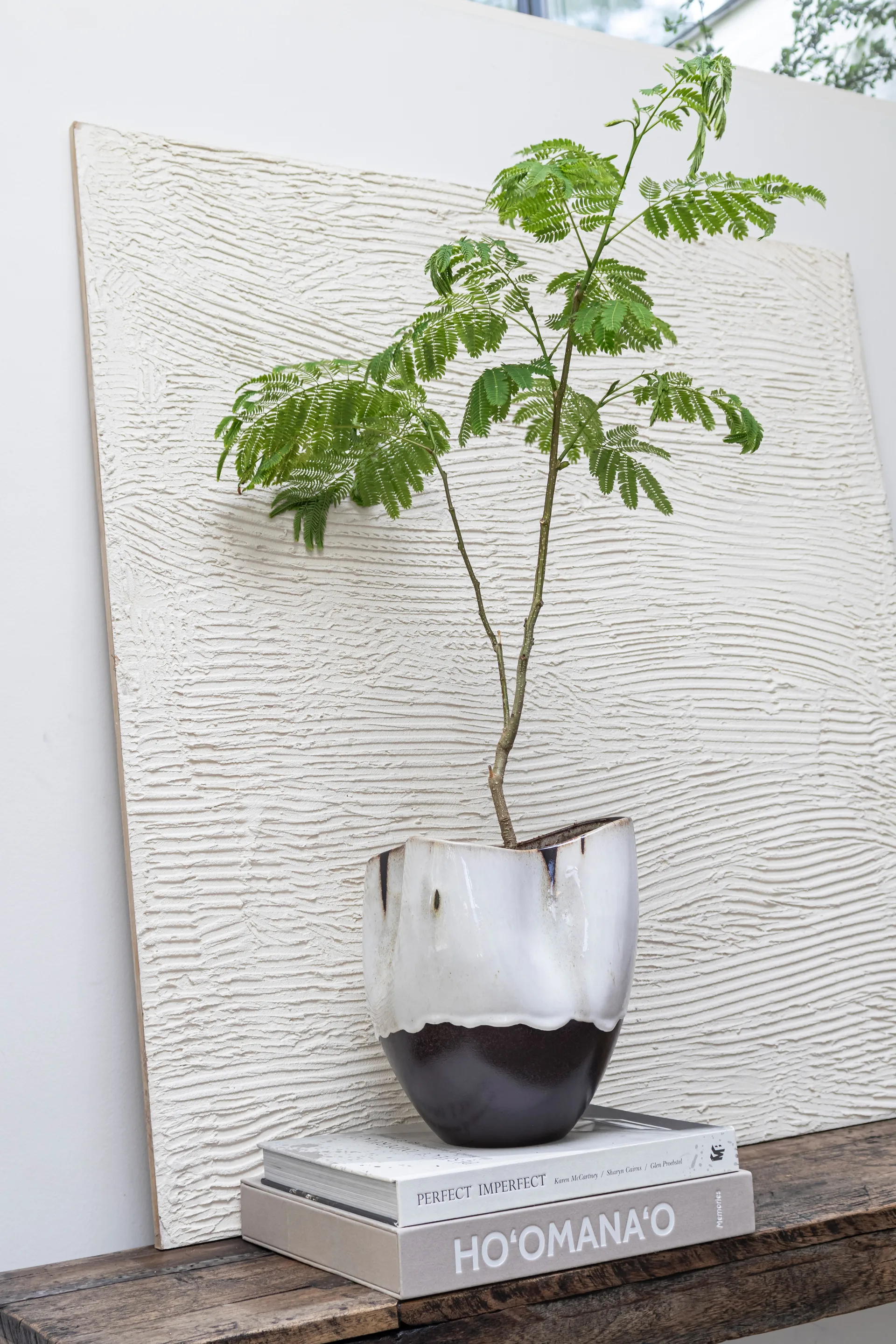 By Hand βάζο small 24,5 cm, Εκρού Mette Ditmer