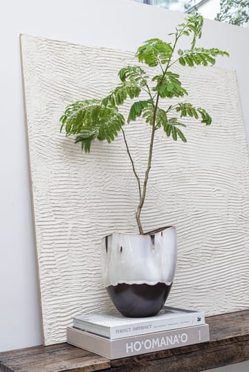 By Hand βάζο small 24,5 cm - Εκρού - Mette Ditmer