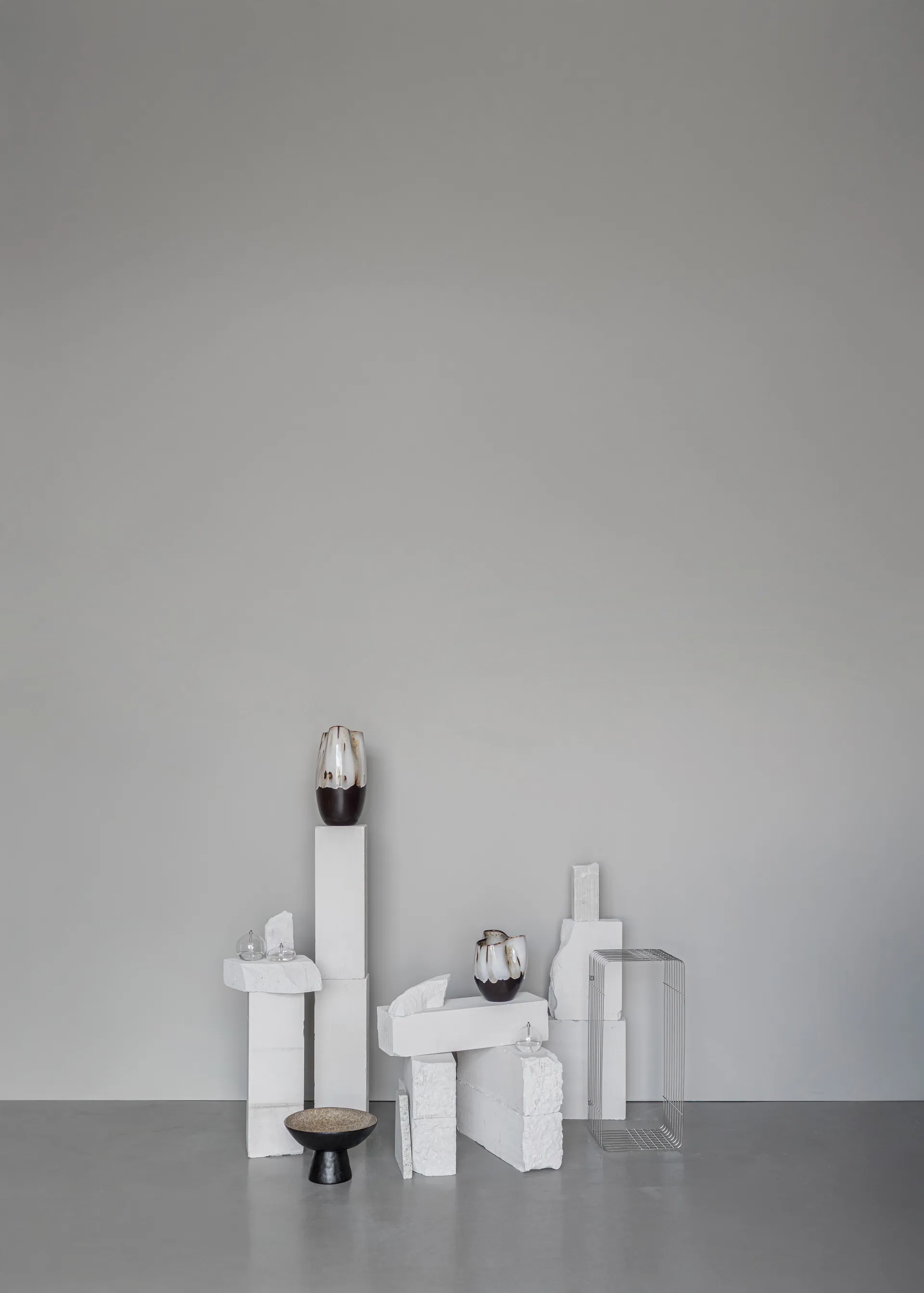 By Hand βάζο small 24,5 cm, Εκρού Mette Ditmer