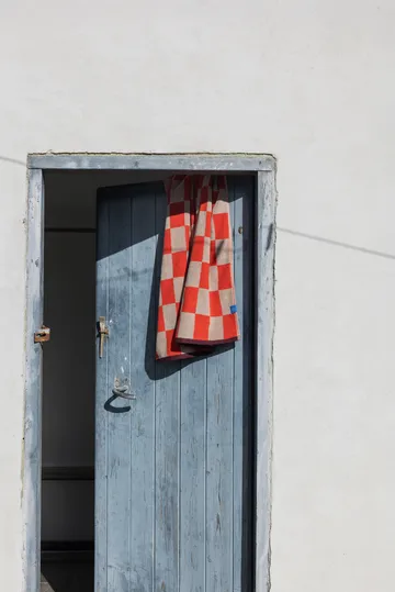 Ρετρό πετσέτα - Dark orange, 50x90 cm - Mette Ditmer