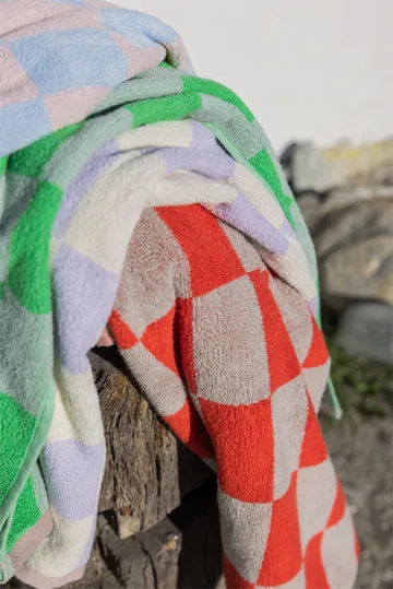 Ρετρό πετσέτα - Dark orange, 50x90 cm - Mette Ditmer