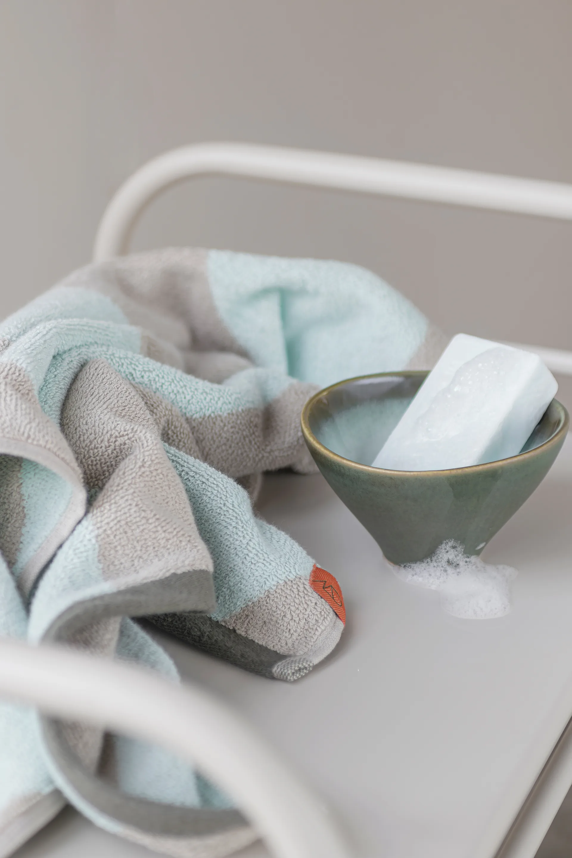 Diagonal πετσέτα επισκεπτών 40x55 cm 2-pack, Μέντα Mette Ditmer