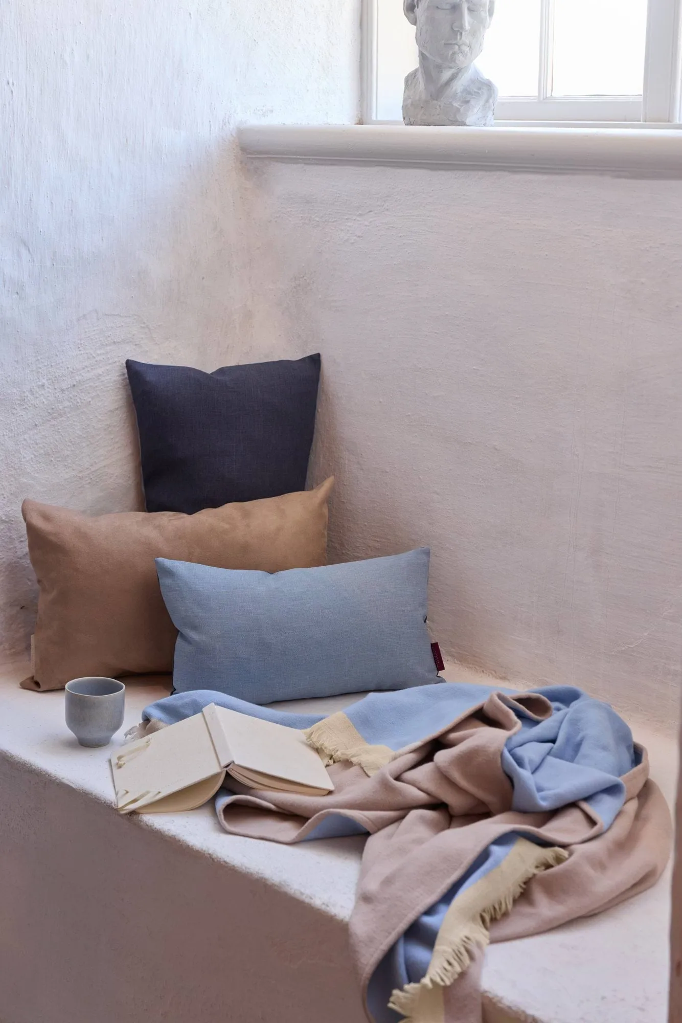 Duet ριχτάρι, Beige-Blue (μπεζ-μπλε), 130x175 εκ. Mette Ditmer