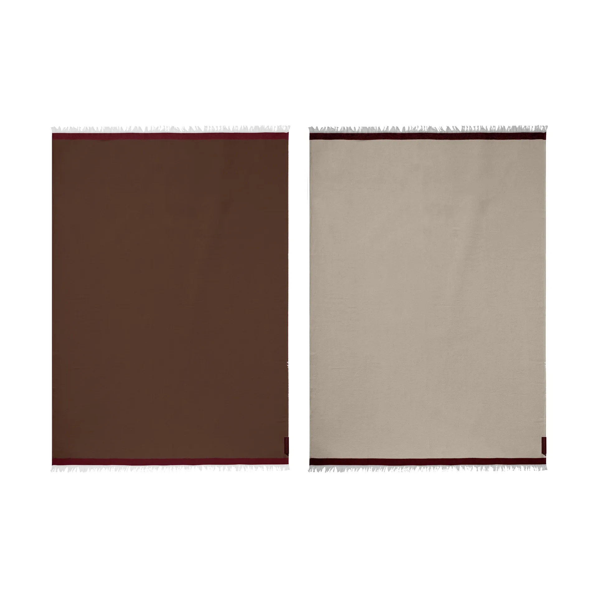 Duet ριχτάρι, Brown-Beige (καφέ-μπεζ), 130x175 εκ. Mette Ditmer