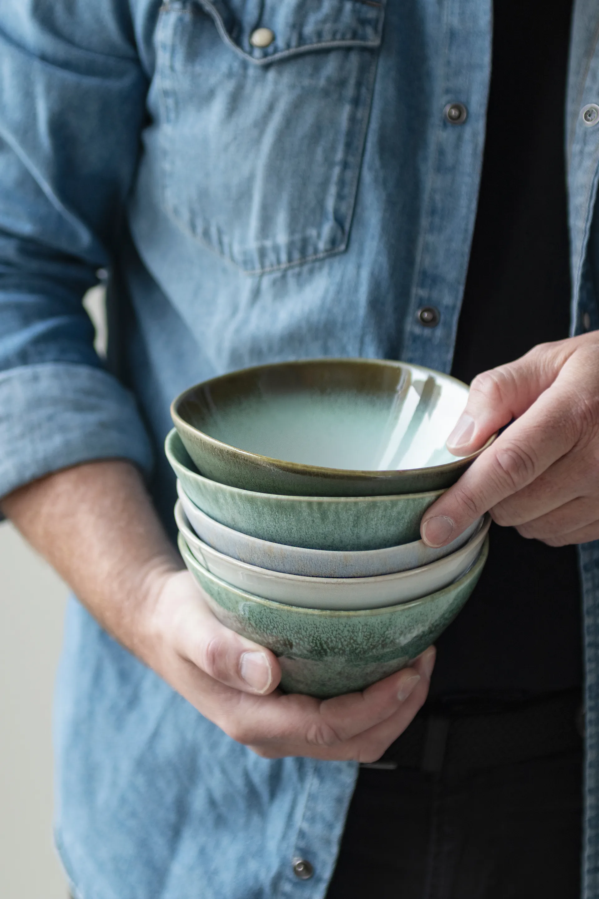 Elements μπολ medium Ø15,5 cm 3 τεμάχια, Πράσινο Mette Ditmer