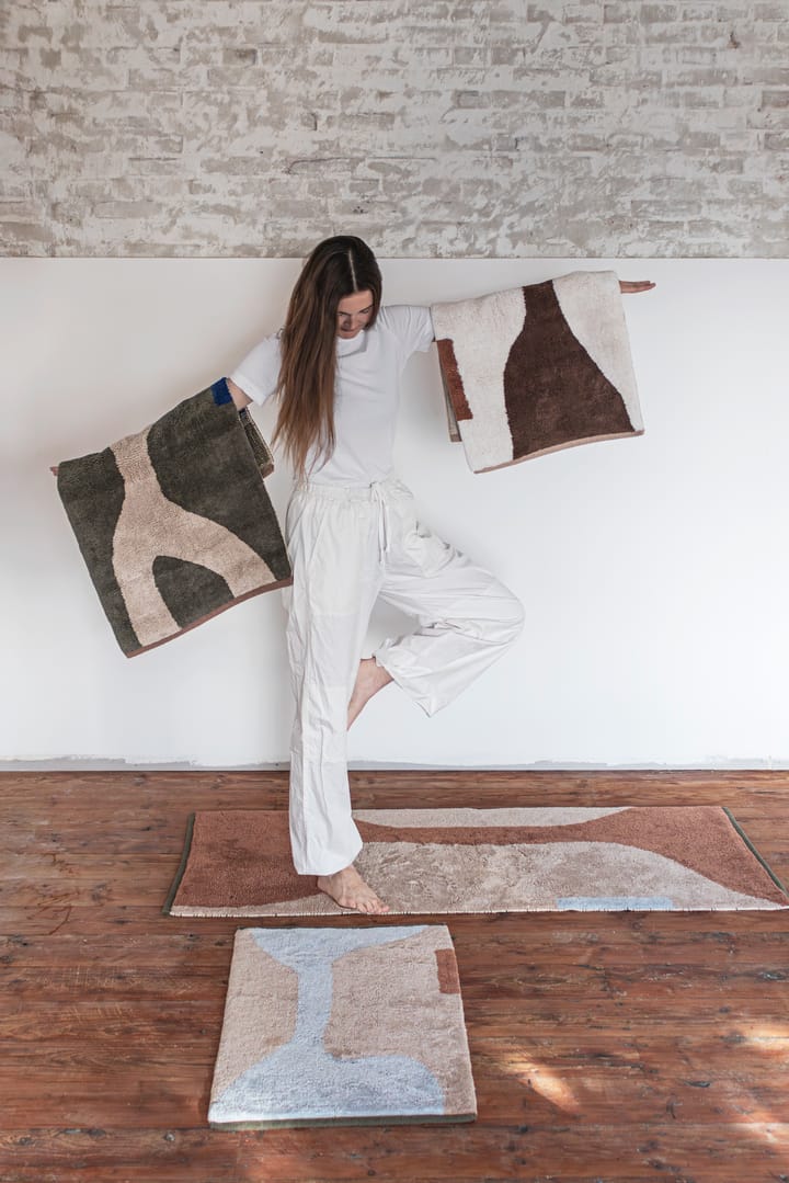 Figura χαλί, Dark olive, 50x80 εκ. Mette Ditmer