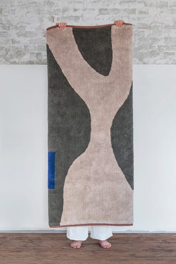 Figura χαλί - Dark olive, 70x150 cm - Mette Ditmer