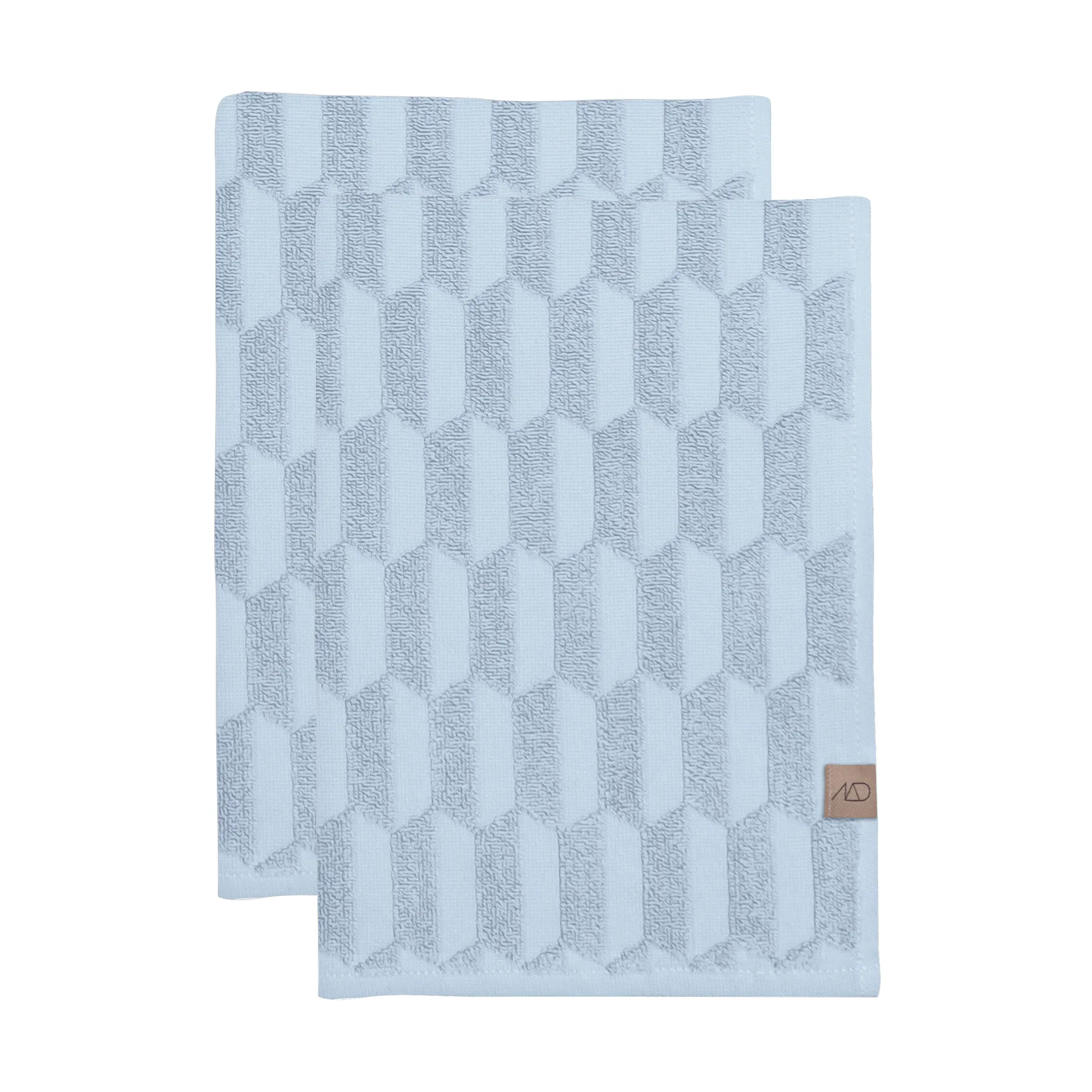 Geo πετσέτα επισκέπτη Συσκευασία 2 τεμαχίων, Light Blue Mette Ditmer