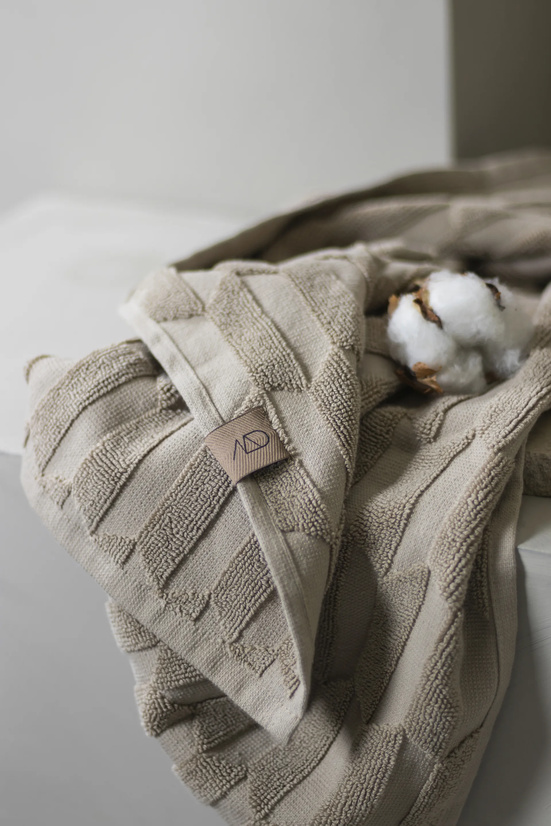 Geo πετσέτα επισκέπτη Συσκευασία 2 τεμαχίων, Άμμος Mette Ditmer