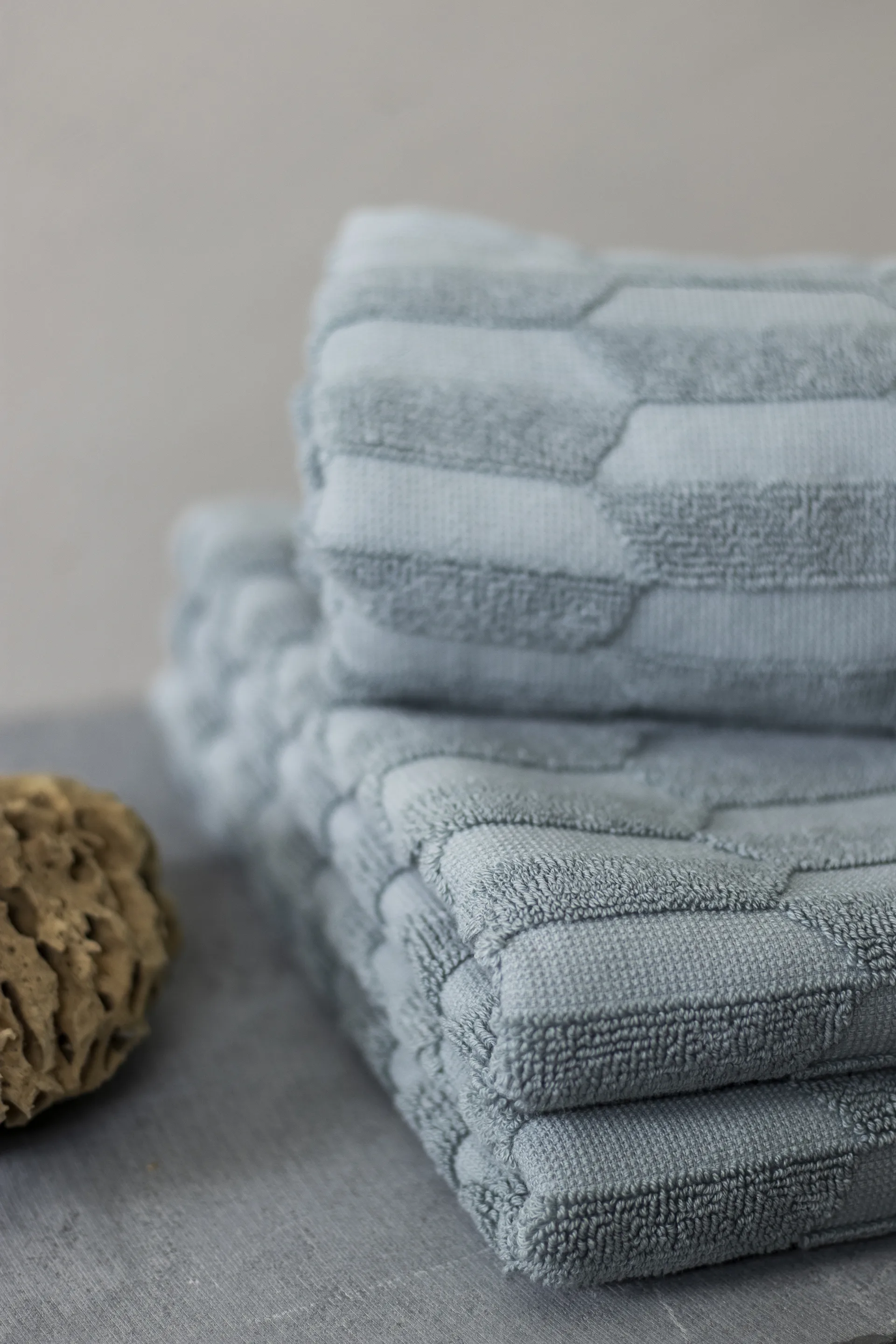 Geo πετσέτα 30x30 cm Συσκευασία 3 τεμαχίων, Μπλε της πέτρας Mette Ditmer