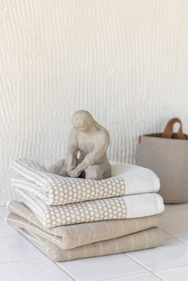 Grid πετσέτα επισκεπτών 38x60 εκ 2 τεμ, Sand-off white Mette Ditmer