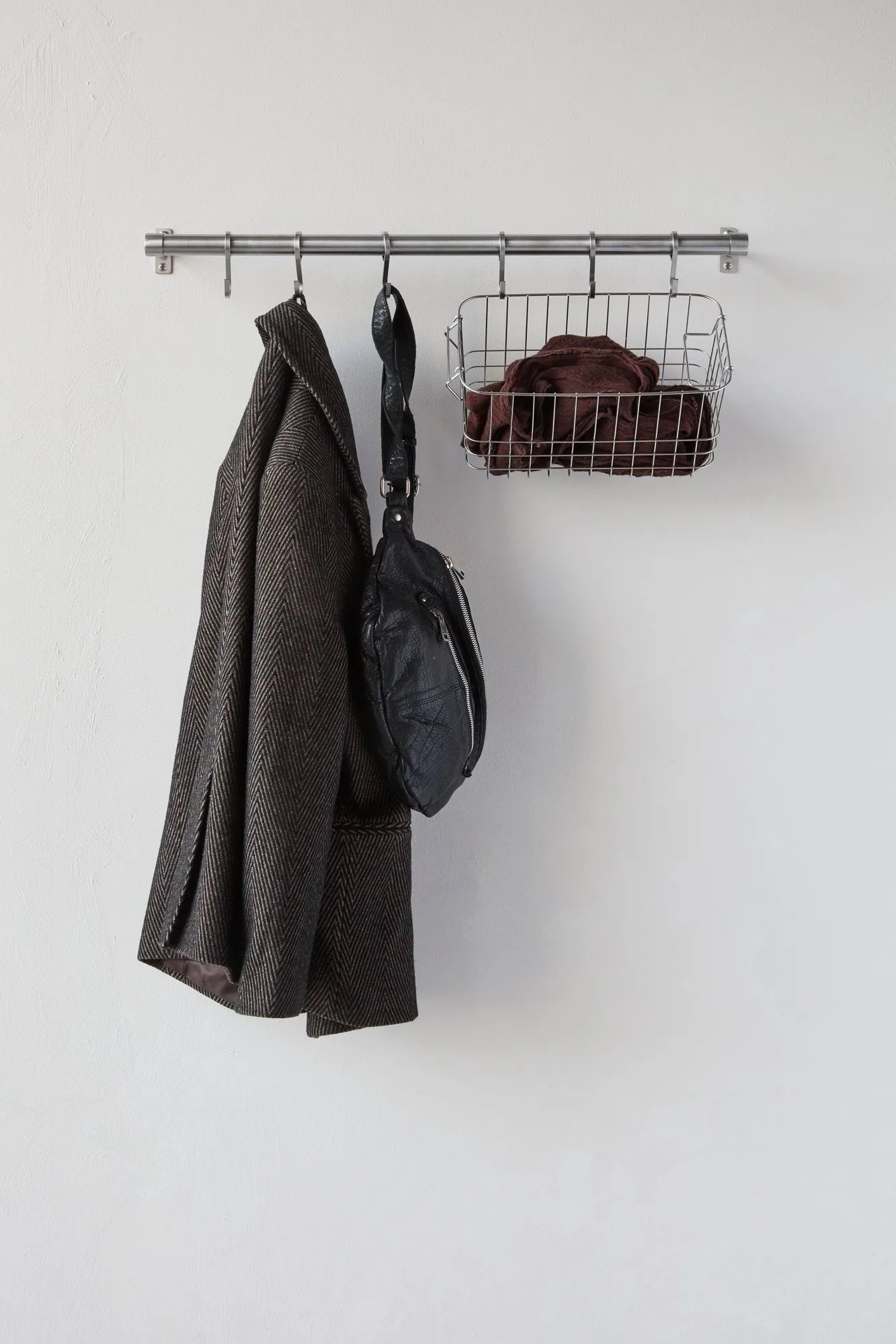 Hang-it ράγα ρούχων, Ασημί, 11x70x5,5 εκ. Mette Ditmer