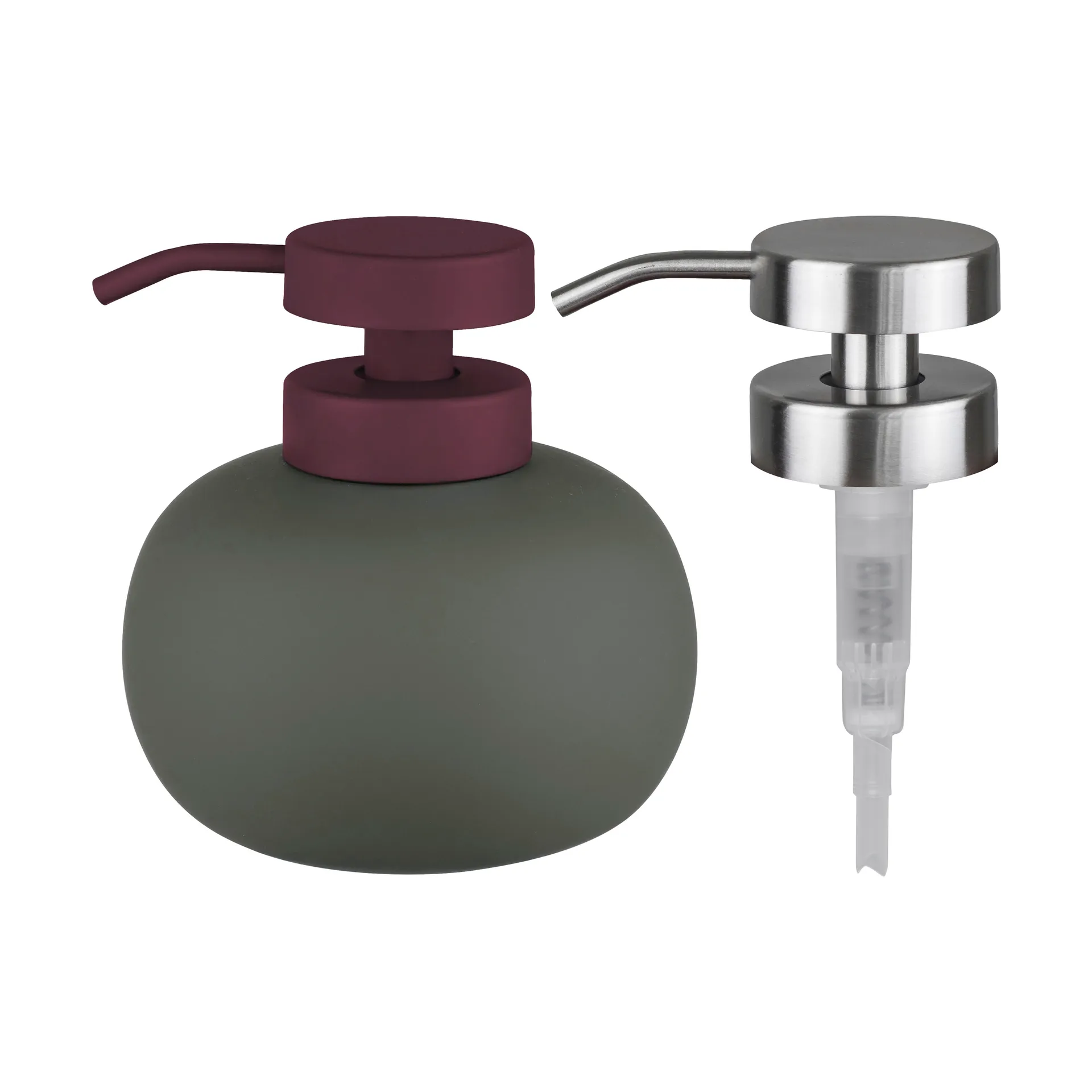 Lotus play χαμηλή αντλία σαπουνιού, συμπεριλαμβανομένων 2 κεφαλών αντλίας, Σκούρο ελιάς Mette Ditmer