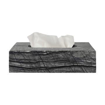 Marble κουτί για χαρτομάντηλα 14 x 25,5 εκ. - Μαύρο-γκρι - Mette Ditmer