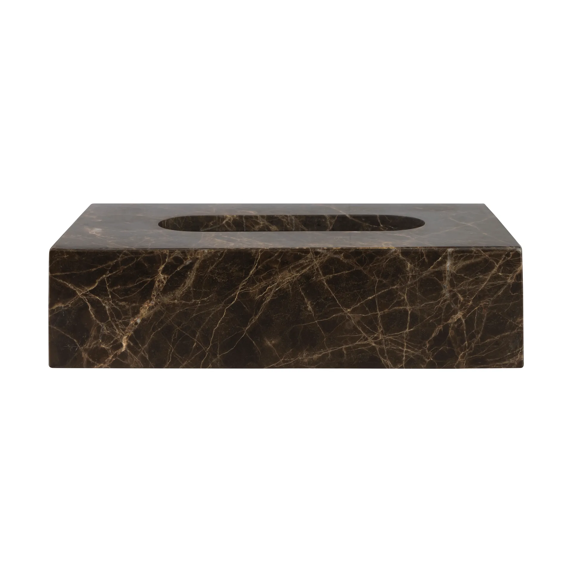 Marble κουτί για χαρτομάντηλα 14 x 25,5 εκ., Καφέ Mette Ditmer