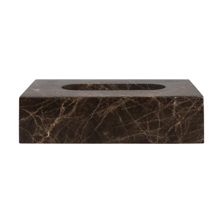 Marble κουτί για χαρτομάντηλα 14 x 25,5 εκ. - Καφέ - Mette Ditmer