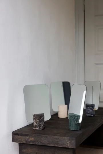 Marble καθρέφτης τραπεζιού - Black-grey, 30 cm - Mette Ditmer