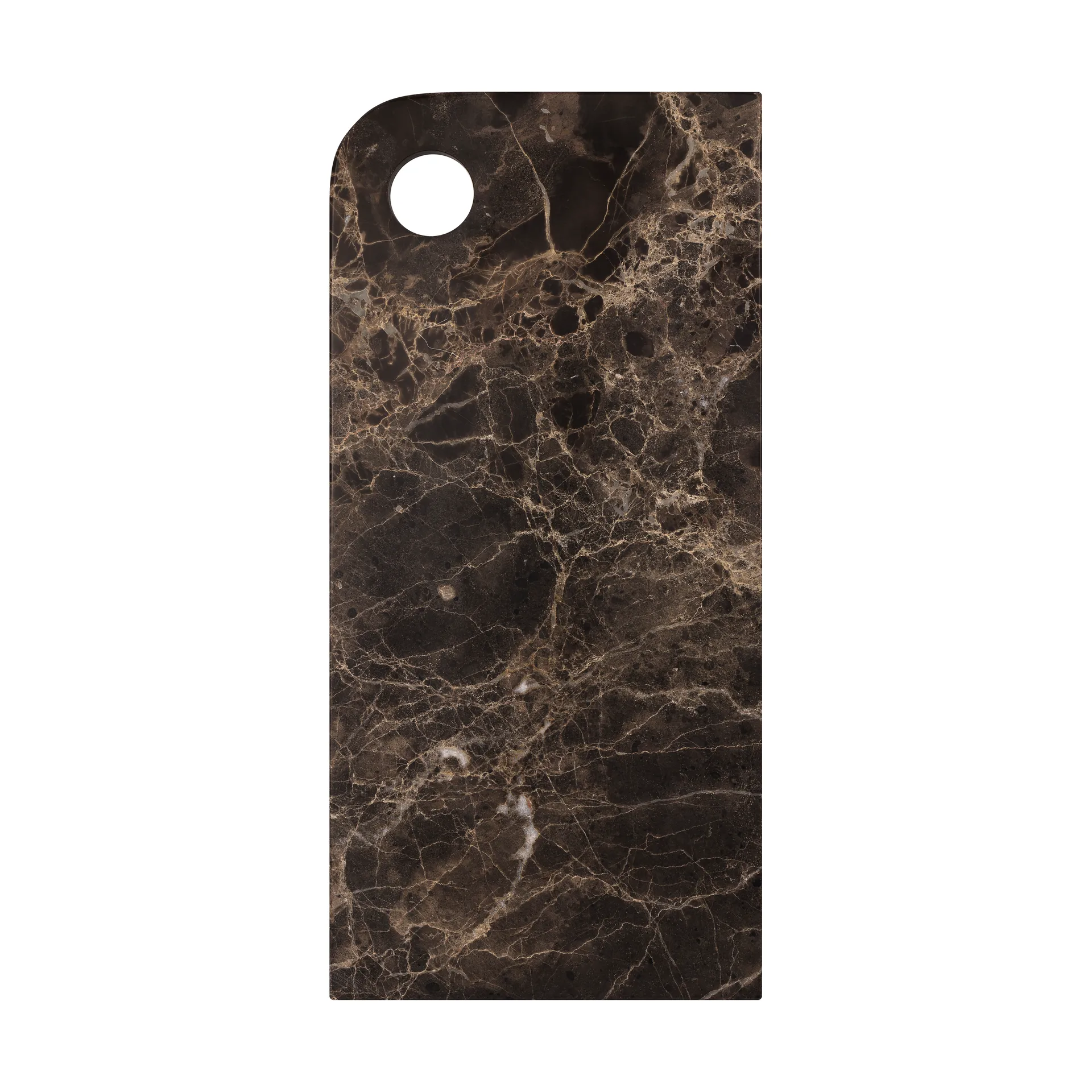Marble δίσκος σερβιρίσματος large 18x38 cm, Brown Mette Ditmer