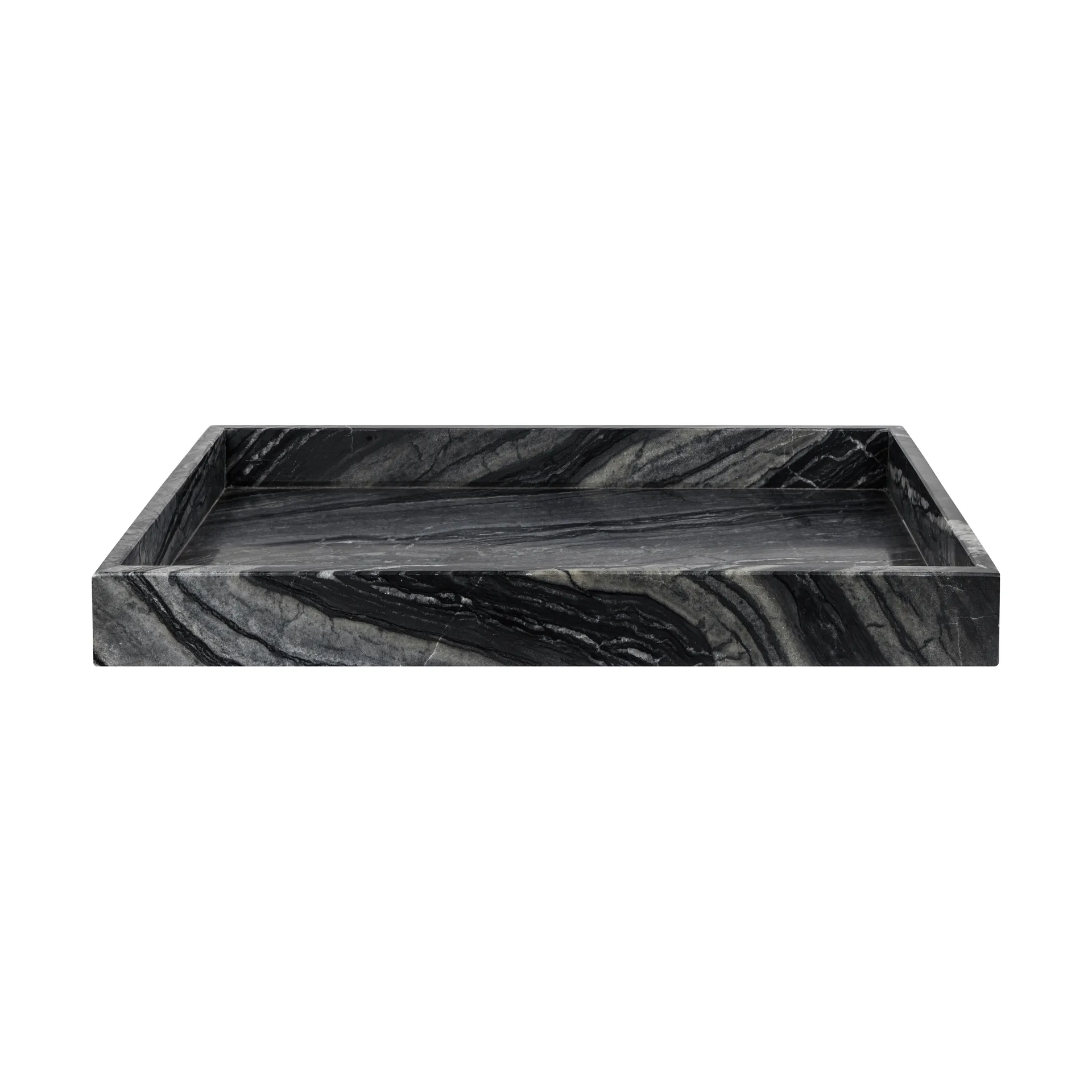 Δίσκος διακόσμησης Marble large 30x40 cm, Black-grey Mette Ditmer