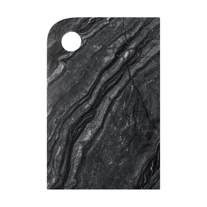 Marble δίσκος σερβιρίσματος medium 20x30 cm - Black-grey - Mette Ditmer