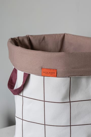 Mesh καλάθι πλυντηρίου Ø40x50 cm - Καφέ-Off-white - Mette Ditmer